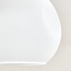 Plafonnier Ripoll moderne avec quatre abat-jour ronds en verre blanc suspendus
