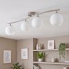 Plafonnier moderne Koyoto à 4 lumières avec barre courbée et abat-jour ronds