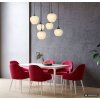 Maxy Globo suspension 6 points lumineux, longueur 80 cm, salle à manger moderne