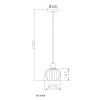 NOWA Toy suspension luminaire design moderne pour salon et salle à manger E27 60 W ø 19 cm