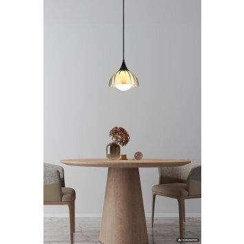 NOWA Eva suspension à abat-jour hémisphérique pour salle à manger moderne G9 120 cm