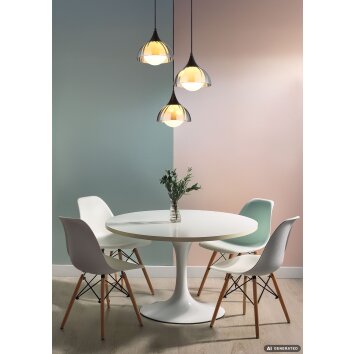 NOWA Eva suspension 3 lumières au design moderne pour salle à manger, cuisine, salon