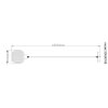 NOWA Tom suspension luminaire suspendu moderne E14 40 Watt pour salle à manger