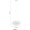 Sakura NOWA suspension, luminaire suspendu moderne Ø 44 cm pour salle à manger