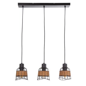 NOWA Esra suspension luminaire suspendu 3 lampes E27, 57 cm, style moderne