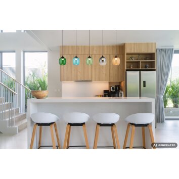 NOWA Minara suspension luminaire LED moderne pour salle à manger 102 cm 3300 lumens 3000 K 27 W