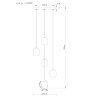 NOWA Minara plafonnier LED moderne design rond Ø 43 cm 3300 lm 3000 K 27 W