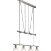 NOWA Daytona suspension linéaire cuisine allongée moderne 4 lampes réglables E14 10 cm