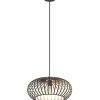 NOWA Max suspension en cage, luminaire suspendu rond E27 Ø 40 cm, moderne pour salle à manger