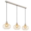 NOWA Mateo suspension luminaire allongée 3 flammes moderne longueur 103 cm E27