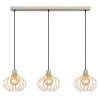 NOWA Mateo suspension luminaire allongée 3 flammes moderne longueur 103 cm E27
