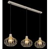 NOWA Mateo suspension luminaire allongée 3 flammes moderne longueur 103 cm E27