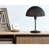 NOWA Meike lampe de table champignon noire E27, moderne, interrupteur sur le câble