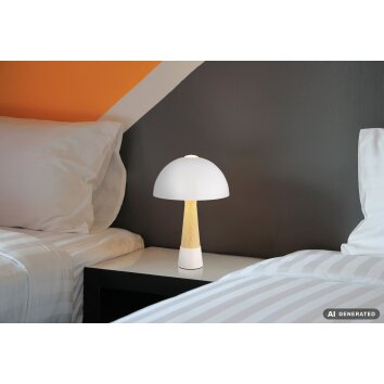 NOWA Paulin lampe de table champignon moderne E27 60 W pour chambre et salon