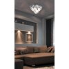 NOWA London plafonnier décoratif à pampilles 5 lumières E14 Ø 46 cm vintage