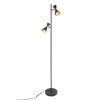 Steinhauer Preto lampadaire sur pied salon 2 spots GU10 orientables moderne