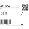 Steinhauer Preto lampadaire sur pied salon 2 spots GU10 orientables moderne