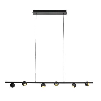 Steinhauer Marcadore suspension LED linéaire à 6 spots orientables, longueur 120 cm