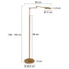 Steinhauer Soleil lampadaire liseuse sur pied LED, bras articulé réglable