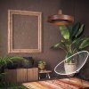 Steinhauer Flinter suspension ronde moderne, luminaire suspendu E27 longueur 50 cm