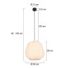 Steinhauer Sable suspension design ronde moderne pour salon E27 Ø28 cm, L 28 cm