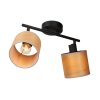 Steinhauer Bambus plafonnier double spot E14 moderne, à 2 lampes orientables