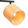 Steinhauer Bambus plafonnier double spot E14 moderne, à 2 lampes orientables
