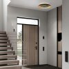 Steinhauer Plafonnier rond LED Golden Veil, forme plate, 2700 Kelvin blanc chaud