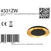 Steinhauer Plafonnier rond LED Golden Veil, forme plate, 2700 Kelvin blanc chaud