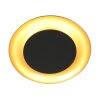 Steinhauer Plafonnier rond LED Golden Veil, forme plate, 2700 Kelvin blanc chaud
