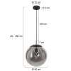 Steinhauer Bollique suspension boule moderne design E27 Ø 40 cm pour intérieur