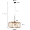 Steinhauer Sparkled Light suspension luminaire suspendu rond E27 longueur 60 cm
