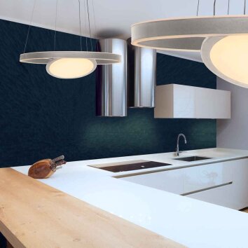 Steinhauer Suspension LED Ringlux, 3 anneaux, hauteur réglable, îlot, 2700 Kelvin blanc chaud