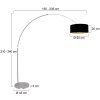 Steinhauer Sparkled Light lampadaire arc réglable, lampe de lecture