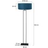 Steinhauer Stang lampadaire sur pied classique carré avec interrupteur E27 160 cm