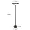 Steinhauer Mykty lampadaire LED de lecture réglable pour salon, 2 lumières