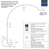 Steinhauer Ringlux lampadaire arc sur pied salon LED réglable 2 points lumineux 240 cm