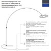Steinhauer Ringlux lampadaire arche LED moderne 4000 lm 2200-2600-3000 K