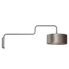 Steinhauer Applique murale Bloeba à bras coudé orientable, abat-jour argenté