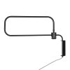 Steinhauer Applique murale Bloeba à bras coudé orientable, abat-jour argenté