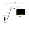 Steinhauer Prestige Chic applique murale liseuse orientable à bras articulé