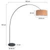 Steinhauer Curve lampadaire arc, lampe arche moderne orientable E27 pour salon