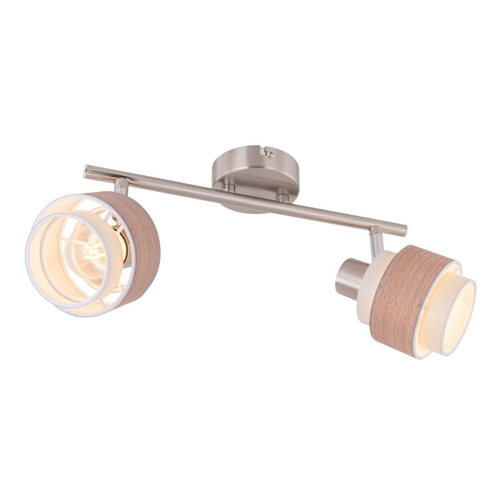 Spot Globo ASHGAAN Nickel mat, 2 lumières main product photo