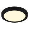 Globo Luno plafonnier LED rond noir ø 29 cm pour couloir et cuisine moderne