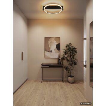 Globo Fletcher plafonnier LED ovale moderne pour salon 1546 lm 3000 K 15 W