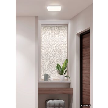 Globo Donte plafonnier carré LED moderne 3 températures 12W 1260 lm 3000/4200/6500K