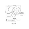 Globo Johnson plafonnier LED design rond avec télécommande pour salon moderne