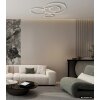 Globo Johnson plafonnier LED design moderne à anneaux avec télécommande pour salon