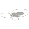 Globo Johnson plafonnier LED design moderne à anneaux avec télécommande pour salon
