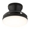 Globo Zavala plafonnier LED design hélice, luminaire de plafond moderne